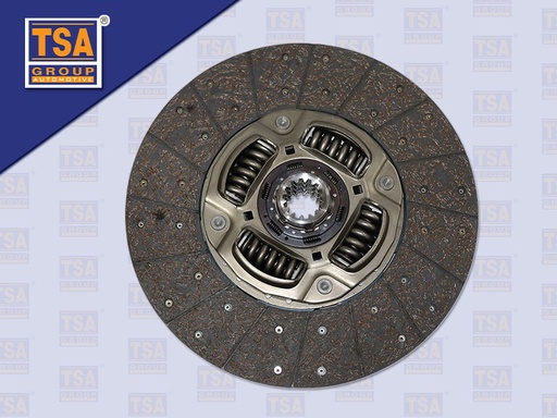 [0103-0305] แผ่นคลัช FS 17" 14 ร่อง EURO3 ไม่ทองแดง คอ 77 MM 430*250 MM (TSA)