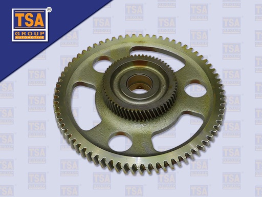 [0105-0447] เฟืองลอยหลังเครื่อง 2 ชั้น IS 4HF1 4HG1 72/60 ฟัน ละเอียด (TSA)