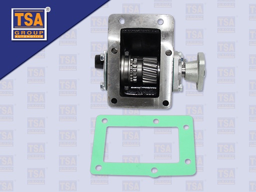 [0105-0634] เกียร์ฝาก MS CANTER ตูดเล็ก จอเหลี่ยม 6 รู เฟืองหนา เฟืองเฉียง 16 ฟัน (TSA)