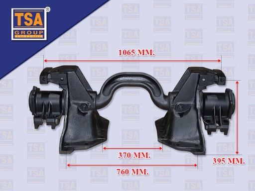 [0113-0002] แท่นเพลาโบกี้ HN SUMO KT แกนงอ+ตุ๊กตา ช่วงคัทซี 370 MM (TSA)