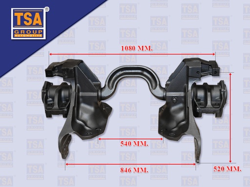 [0113-0010] แท่นเพลาโบกี้ HN VICTOR 500 FM1A FM2P FM8J + ตุ๊กตา 1204 MM ช่วงคัทซี 435 MM (TSA)