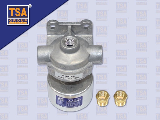 [0129-0021] วาล์วไล่ลมเร็ว NS FS EURO3 มีกรอง+ข้อต่อแป๊บ (TSA)