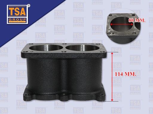 [0130-0110] เสื้อสูบปั๊มลม MS 6D24T FP517 MP617 80MM สูง114MM TSA ME737034