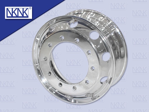 [0201-0009] กะทะล้อ MAX 10 น๊อต 8.25*22.5 รูตรง อลูมิเนียม (EC)