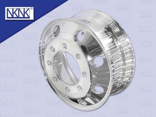 [0201-0010] กะทะล้อ MAX 8 น๊อต 8.25*22.5 อลูมิเนียม (EC)