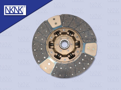 [0203-0006] แผ่นคลัช FS 15" 14 ร่อง ทองแดง รู 44 MM 380*220 MM คอ 52 MM (NKN)