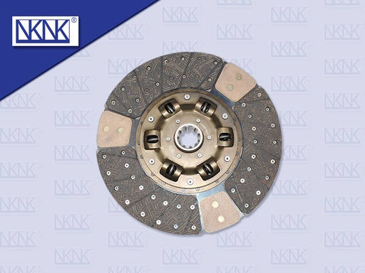 [0203-0027] แผ่นคลัช HN 15" 10 ร่อง ทองแดง รู 45MM (NKN) (15" 380*220*10T 45)