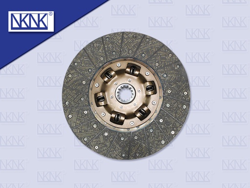 [0203-0108] แผ่นคลัช FS 15" 14 ร่อง ไม่ทองแดง สปริง 6 ตัว 380*220MM (NKN)