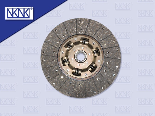 [0203-0115] แผ่นคลัช HN 15" 10 ร่อง ไม่ทองแดง รู 45 MM 380*220MM (NKN)