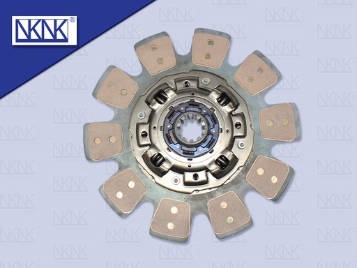 [0203-0133] แผ่นคลัช IS DECA360 17" EURO3 ทองแดง 10 แฉก 430*250MM (NKN)