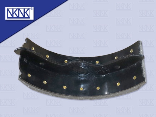 [0204-0007] ก้ามเบรคหน้า HN FC 110 MM 4.5" เหล็กเหนียว+ ผ้า 14 รู