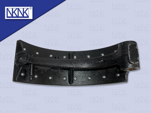 [0204-0233] ก้ามเบรคหน้า HN HITEX ZM 5" เหล็กหล่อ+ผ้า 16 รู เบรคน้ำมัน