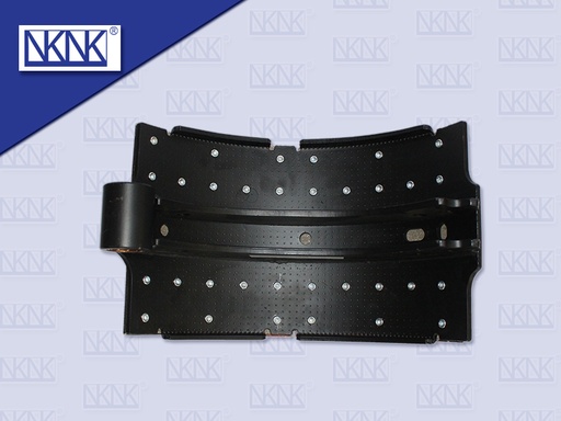 [0204-0242] ก้ามเบรคหลัง ตัวบน HN VICTOR ขอบพับ 9''32 รู เหล็กเหนียว + ผ้า S4606-EV022G