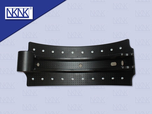 [0204-0243] ก้ามเบรคหน้า ตัวล่าง HN VICTOR ขอบตรง 6'' 20 รู เหล็กเหนียว + ผ้า S4601-EVO72G