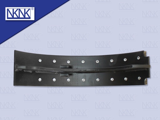 [0204-0264] ก้ามเบรคหน้า HN KT 3.5" เหล็กเหนียว+ผ้า 16 รู