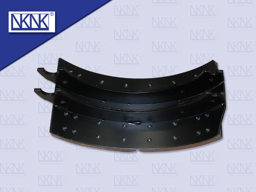 [0204-0359] ก้ามเบรคเพลาพ่วง MAG-2 7'' เหล็กเหนียว+ผ้า 32รู (NKN)