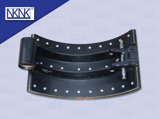 [0204-0360] ก้ามเบรคหลัง MS FS ซุปเปอร์เกรซ FV380 8'' เหล็กเหนียว + ผ้า 28รู (NKN)