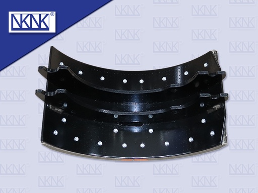 [0204-0363] ก้ามเบรคเพลาพ่วงจีน HN ZM 8'' เหล็กเหนียว+ผ้า 24รู (NKN)