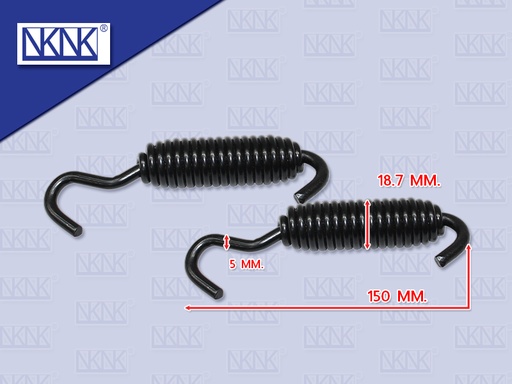 [0204-0388] สปริงตัวเล็กดึงก้ามเบรค NS UD เควสเตอร์ CWE370 5*18.7*150MM (1 ชุด = 2 ตัว)