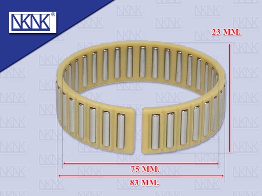 [0205-0248] ลูกปืนในรูเกียร์ 2 ZF270 75*83*23 MM