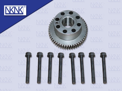 [0207-0023] เฟืองต่อข้อเหวี่ยงปั่นปูน+น๊อต HN EK100 เฉียง