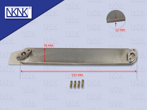 [0207-0885] ไส้ออยคลูเลอร์ IS 6BG1 น๊อตใหญ่ 4 ชั้น NKN 