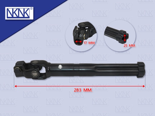[0209-0226] สวมกระปุกพวงมาลัยตัวเมีย IS NPR 4แฉก 25MM 28ร่อง รู17MM ยาว283MM NKN