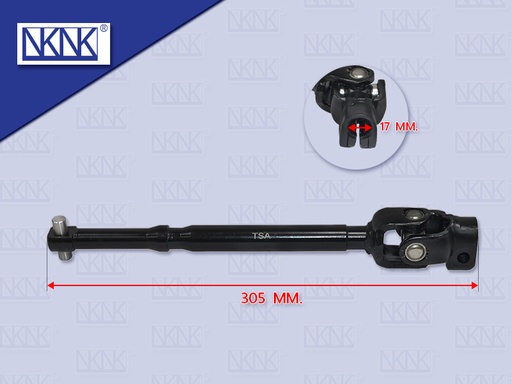 [0209-0229] สวมกระปุกพวงมาลัยตัวผู้ IS TFR 33ร่อง รู17MM ตัวสั้น 305MM NKN 8-97094-625-1