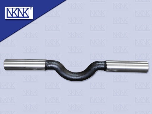 [0213-0014] แกนเพลาโบกี้ NS 1253 MM ตัวงอ กลม เว้า