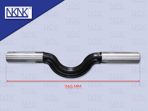 [0213-0015] แกนเพลาโบกี้ NS1160 MM ตัวงอ เหลี่ยมเว้า อย่างดี CW430