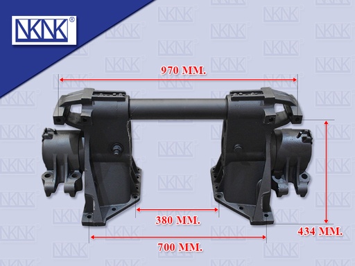 [0213-0286] แท่นเพลาโบกี้ IS DECA 360 รุ่นลิ่ม+ตุ๊กตา แกน 110 MM