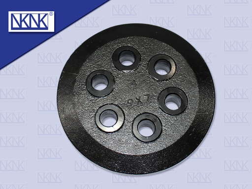 [0213-0302] แผ่นหน้าแปลนปะกับตุ๊กตาโบกี้ IS FXZ 345 320 6NX1 6 รู รุ่นน๊อตล้อ 10 ตัว