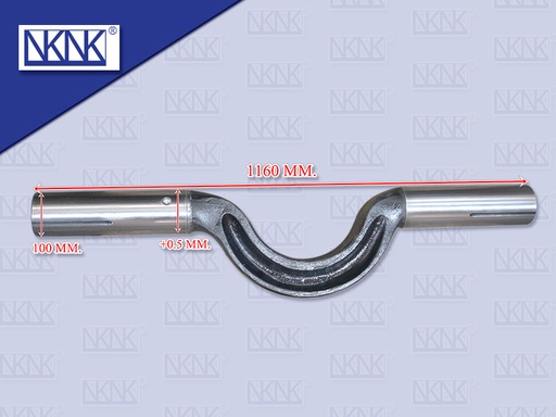 [0213-0308] แกนเพลาโบกี้ NS 1160 MM ตัวงอ โคนแกนใหญ่พิเศษ +0.05 MM )