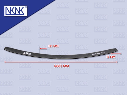 [0214-0013] แหนบแผ่นหน้า HN MEGA ตัวที่ 3