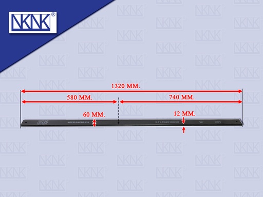 [0214-0034] แหนบไม้คาน TIGER 52"