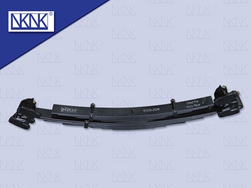 [0214-0103] แหนบหลัง IS FBR ทั้งตับ 14 ชั้น+ตุ๊กตา ทั้งชุด ขวา