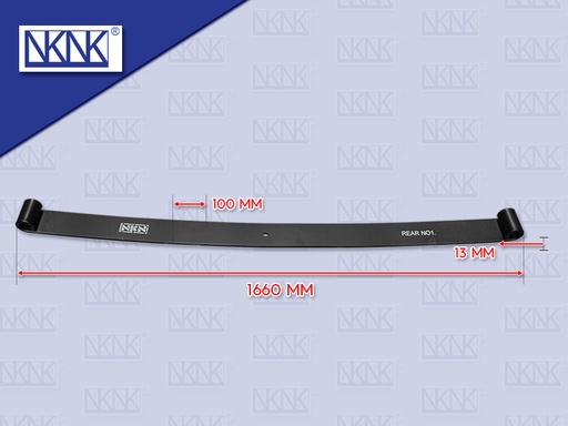 [0214-0110] แหนบแผ่นหลัง IS BUS ตัวหู 13*100*1660