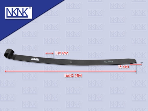 [0214-0111] แหนบแผ่นหลัง IS BUS ตัวงอ 13*100*1660