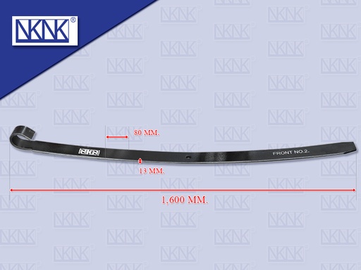 [0214-0113] แหนบแผ่นหน้า IS BUS ตัวงอ 13*80*1600 ตัวที่ 2