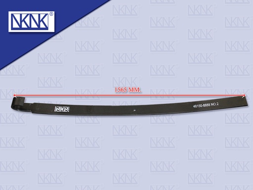 [0214-0149] แหนบแผ่นหน้า HN VICTOR 500 ตัวที่ 2 ตัวงอ 14*80*1565 MM