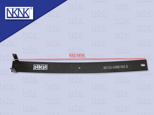 [0214-0152] แหนบแผ่นหน้า HN VICTOR 500 ตัวที่ 5 ตัวตรง 13*80*932 MM