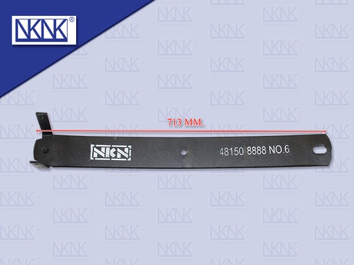 [0214-0153] แหนบแผ่นหน้า HN VICTOR 500 ตัวที่ 6 ตัวตรง 13*80*713 MM
