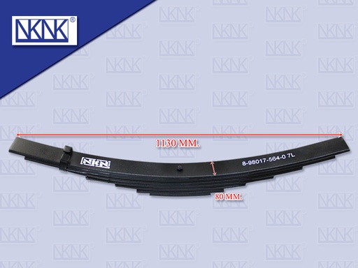 [0214-0164] แหนบช่วย IS FTR240 ทั้งตับ 7ชั้น 12*80*1130 MM