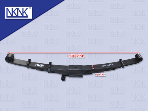 [0214-0165] แหนบหน้า HN MEGA VICTOR 6 ล้อ ทั้งตับ 7 ชั้น 13*80*1510 MM