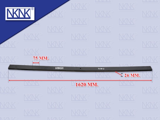 [0214-0170] แหนบแผ่นหลัง NS UD เควสเตอร์ CWE370 ตัวที่2 26*75*1620 MM