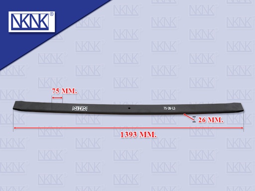 [0214-0171] แหนบแผ่นหลัง NS UD เควสเตอร์ CWE370 ตัวที่3 26*75*1393 MM