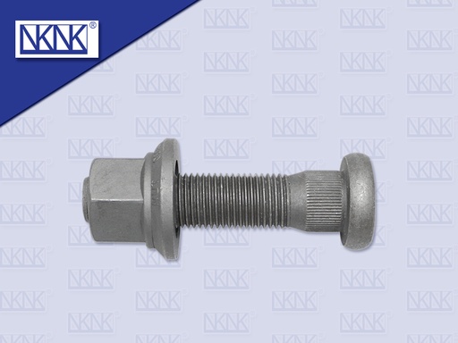 [0215-0146] น๊อตล้อสแกนเนีย หัวกลม บ่าเป็น ร่อง หยาบ 11*112*25 MM