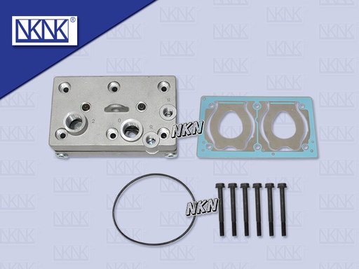 [0230-0036] ฝาปั้มลม NS UD GH11 2 สูบ ครบชุด+น๊อต (NKN)