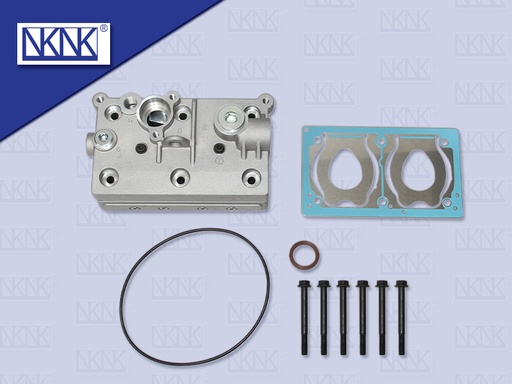 [0230-0039] ฝาปั้มลม NS QUON 2008 2 สูบ ครบชุด+น๊อต (NKN)