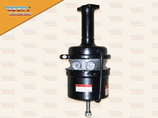 [0302-0231] หม้อลมเพลาแท่น HN MEGA ซี่รี่ย์700 L คอยาว 155 MM รุ่นใช้กระบอกเบรค เข็มขัด 1 อัน มีท่อ